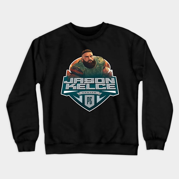 Jason Kelce Crewneck Sweatshirt by Trazzo